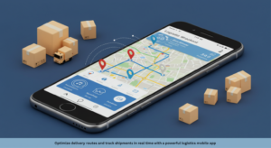 Optimize delivery routes and track shipments in real time with a powerful logistics mobile app