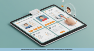 personalized lessons, interactive content, and seamless student-teacher engagement.
