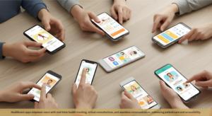 Healthcare apps empower users with real-time health tracking, virtual consultations, and seamless communication, enhancing patient care and accessibility.