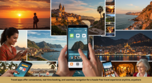 Travel apps offer convenience, real-time booking, and seamless navigation for a hassle-free travel experience anytime, anywhere